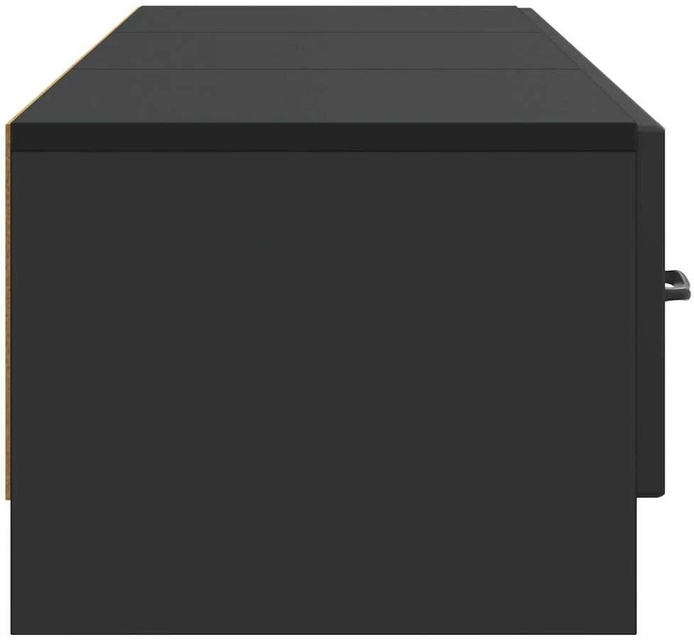 TV staliukas Televizoriaus spintelė 147 x 34,5 x 27 cm Juoda