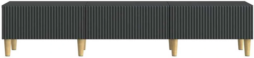 TV staliukas Televizoriaus spintelė 147 x 34,5 x 30 cm Juoda