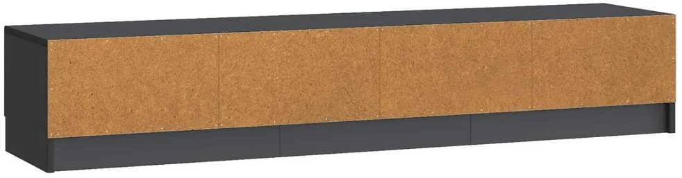 TV staliukas Televizoriaus spintelė 147 x 34,5 x 27 cm Juoda