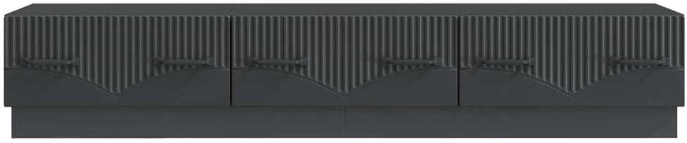 TV staliukas Televizoriaus spintelė su stalčių Juoda 147 x 34,5 x 27 cm