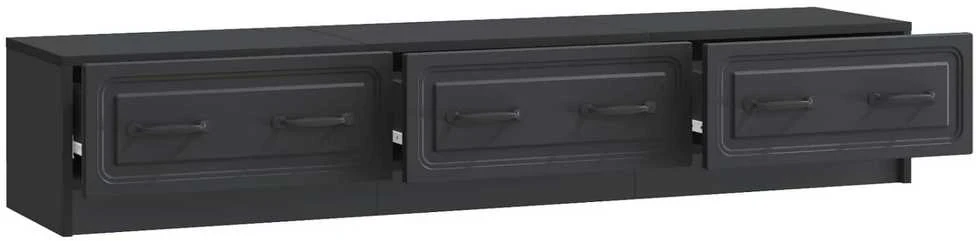 TV staliukas Televizoriaus spintelė 147 x 34,5 x 27 cm Juoda