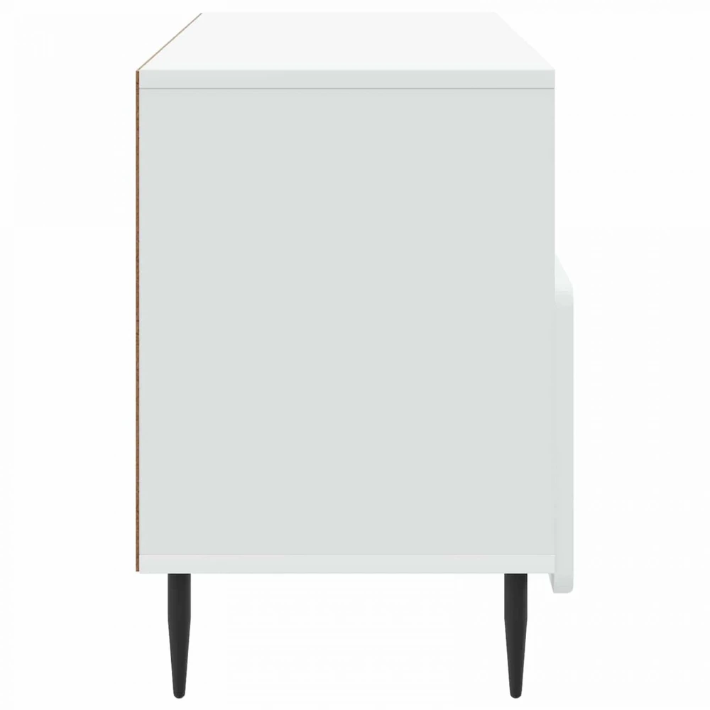 TV staliukas Televizoriaus spintelė su stalčių Balta 102 x 34,5 x 50 cm