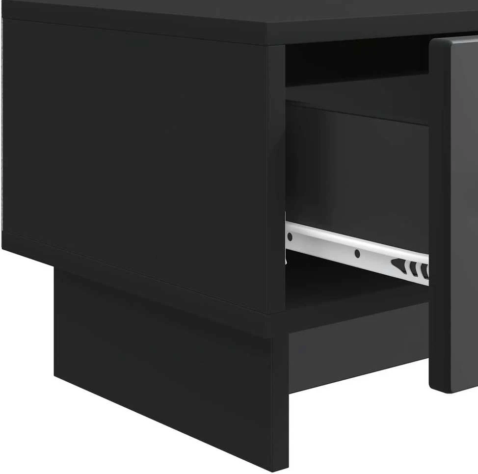 TV staliukas Televizoriaus spintelė 147 x 34,5 x 30 cm Juoda