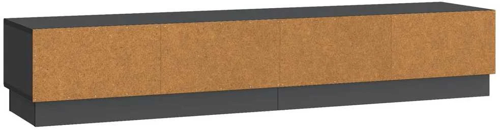 TV staliukas Televizoriaus spintelė su stalčių Juoda 147 x 34,5 x 27 cm