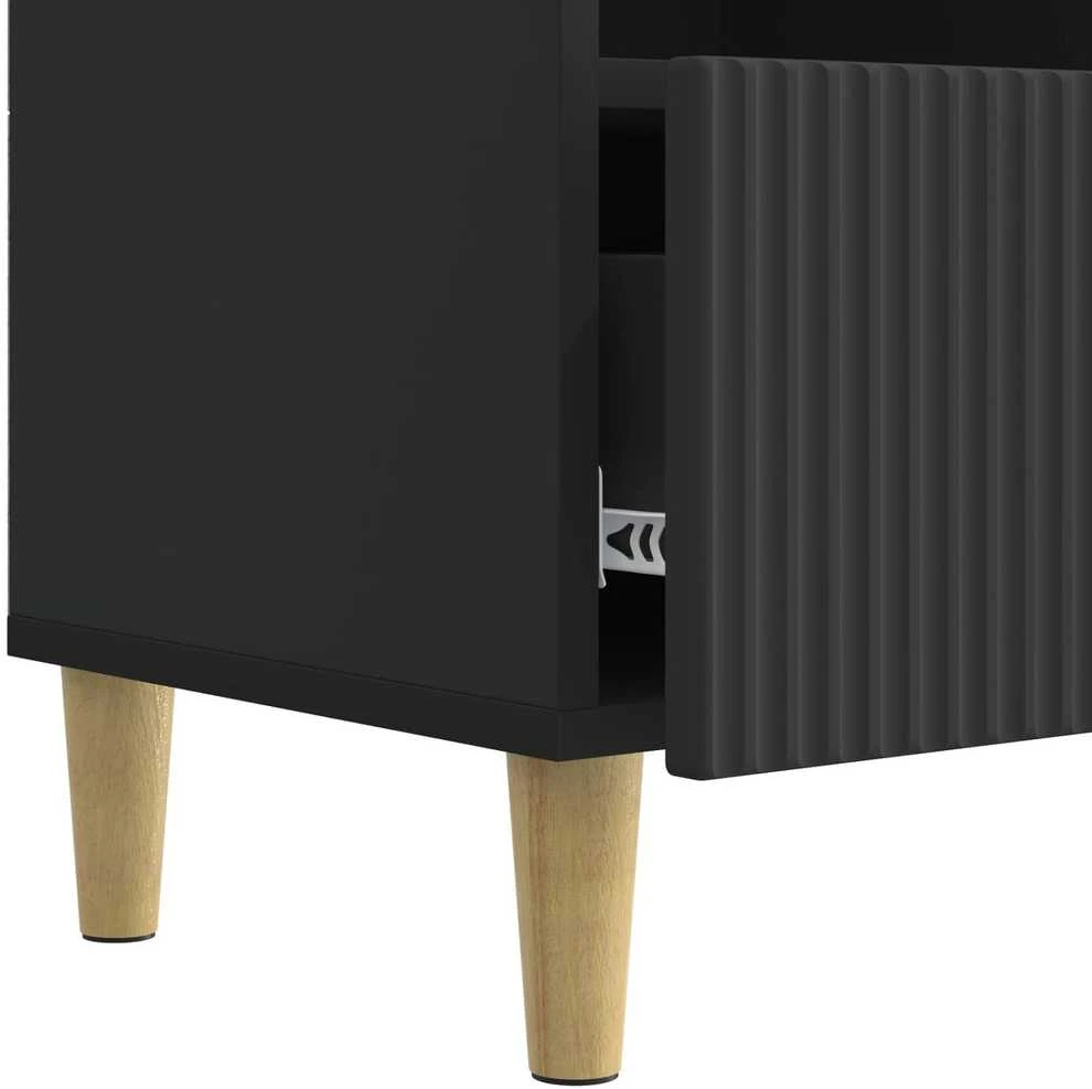 TV staliukas Televizoriaus spintelė 102 x 34,5 x 50 cm Juoda