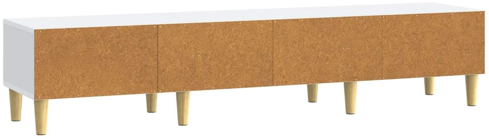 TV staliukas Televizoriaus spintelė su stalčių Balta 147 x 34,5 x 30 cm