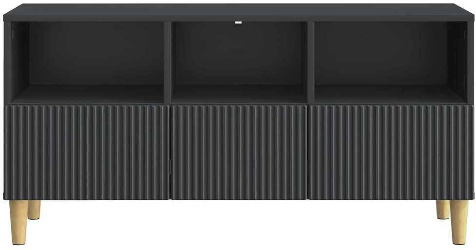 TV staliukas Televizoriaus spintelė 102 x 34,5 x 50 cm Juoda