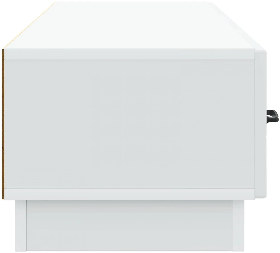 TV staliukas Televizoriaus spintelė su stalčių Balta 147 x 34,5 x 27 cm