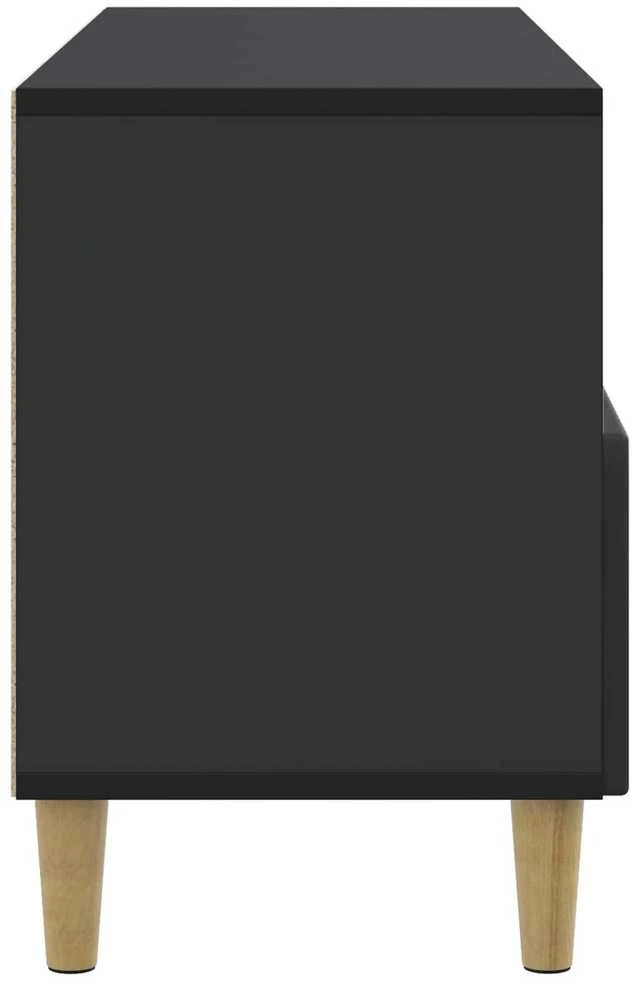 TV staliukas Televizoriaus spintelė 102 x 34,5 x 50 cm Juoda