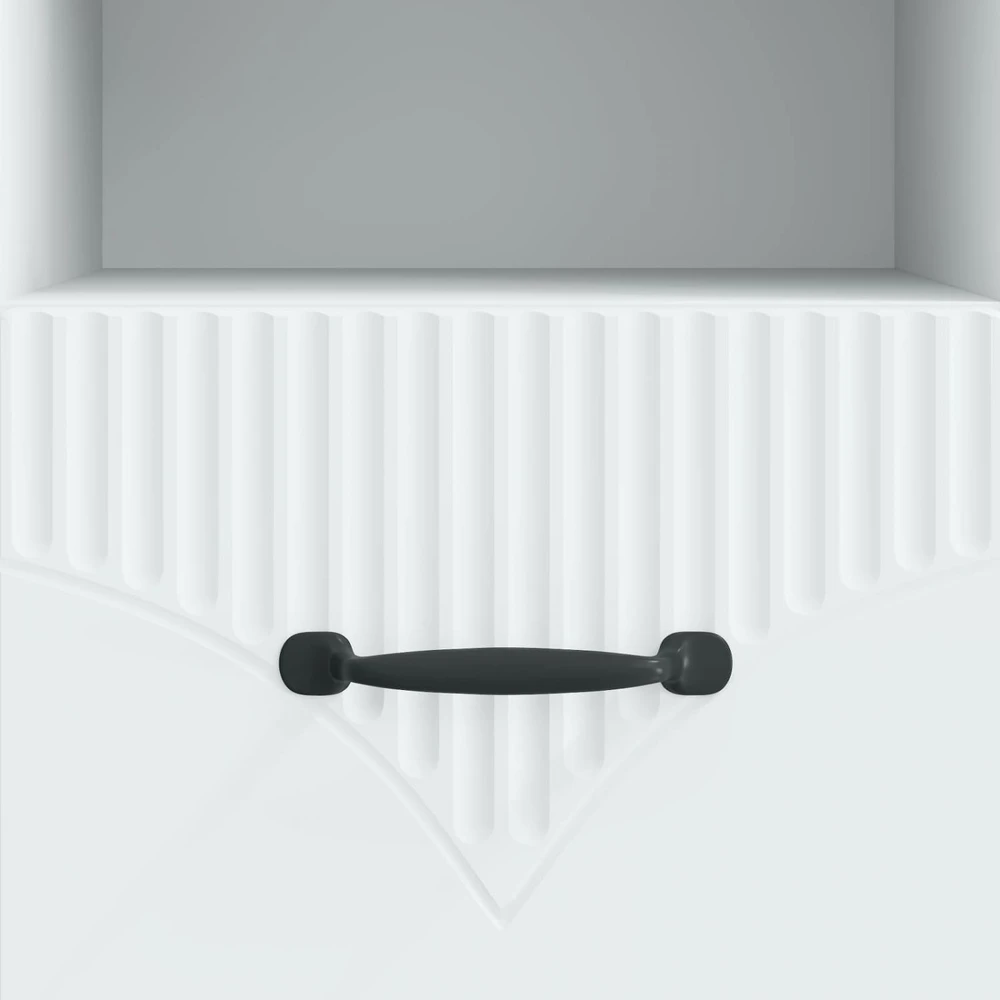 TV staliukas Televizoriaus spintelė su stalčių Balta 102 x 34,5 x 47 cm