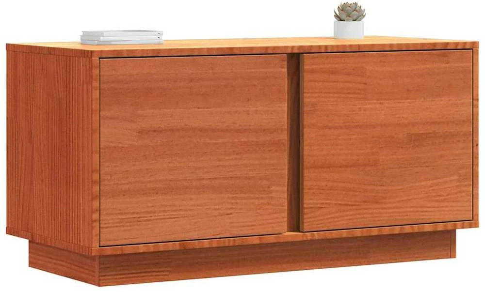 TV staliukas Televizoriaus spintelė Vaško ruda 80 x 35 x 40,5 cm