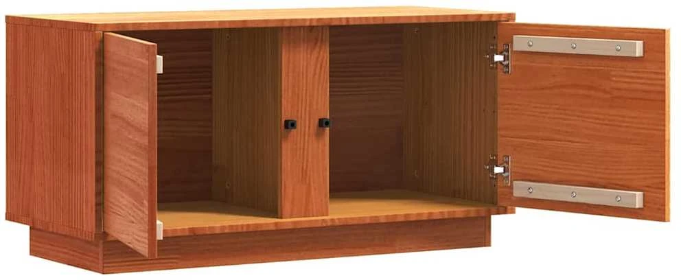 TV staliukas Televizoriaus spintelė Vaško ruda 80 x 35 x 40,5 cm