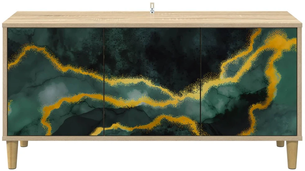 TV staliukas Televizoriaus spintelė WIJHE 102 x 33 x 50 cm Sonoma ąžuolo