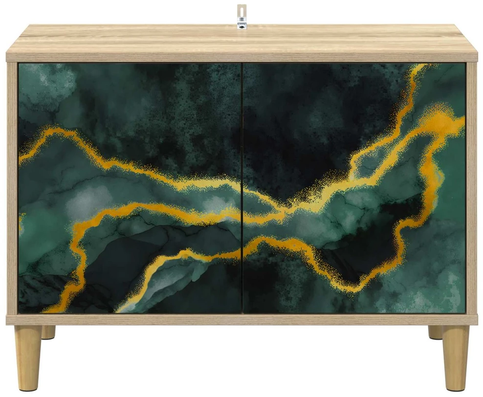 TV staliukas Televizoriaus spintelė WIJHE 69 x 33 x 50 cm Sonoma ąžuolo