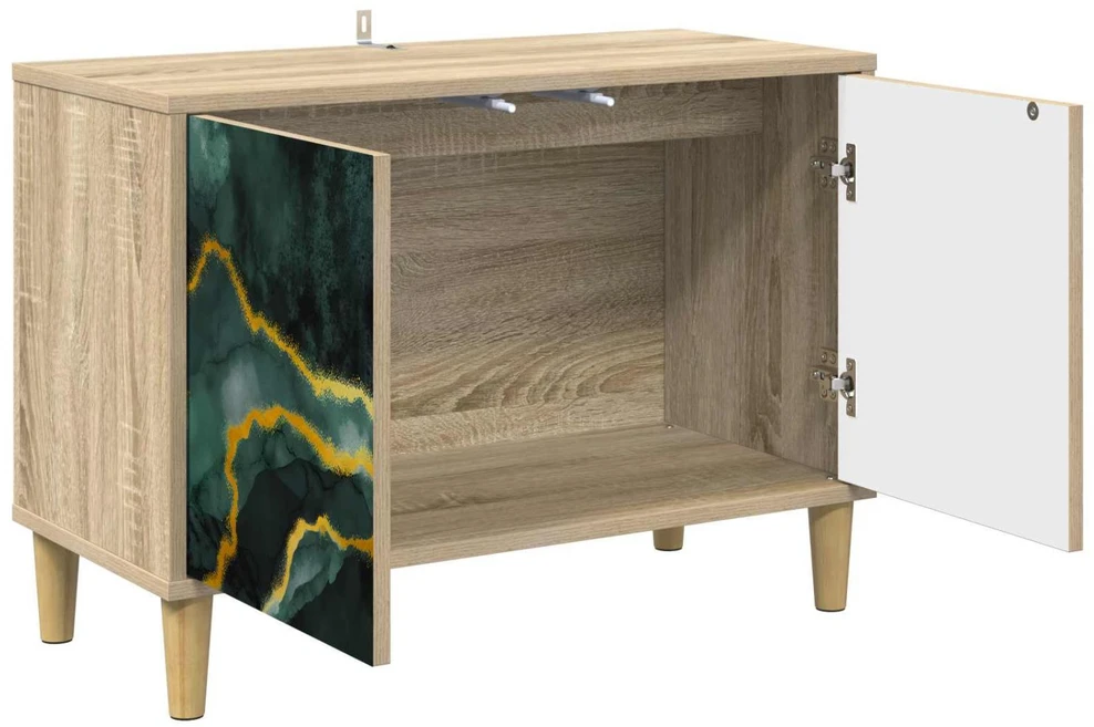 TV staliukas Televizoriaus spintelė WIJHE 69 x 33 x 50 cm Sonoma ąžuolo