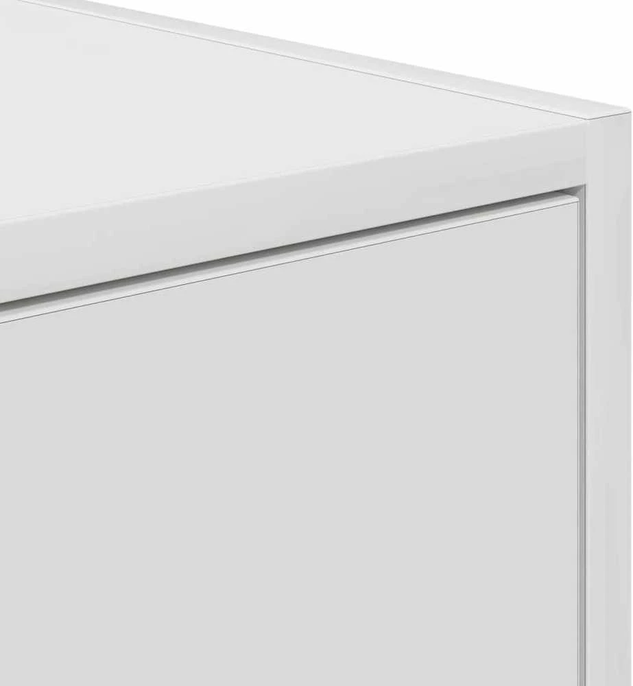 TV staliukas Televizoriaus spintelės, 2vnt., baltos, 60x31x25,5 cm, mediena