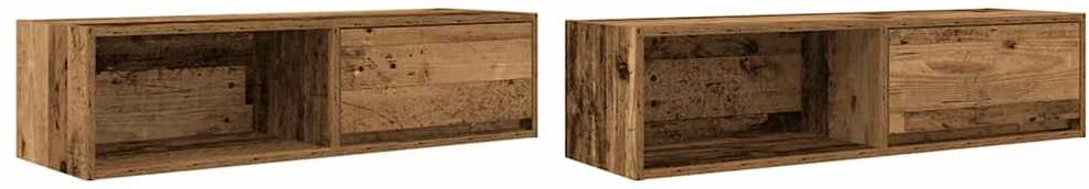 TV staliukas Televizoriaus spintelės, 2vnt., medienos 100x31x25,5cm, mediena