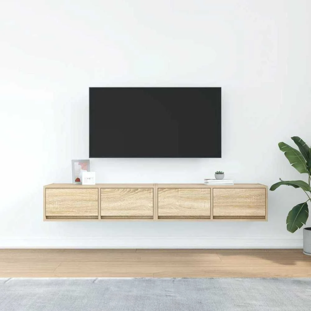 TV staliukas Televizoriaus spintelės, 2vnt., 80x31x25,5 cm, mediena