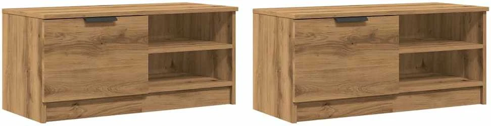 TV staliukas Televizoriaus spintelės, 2vnt., artisano, 80x35x36,5cm, mediena