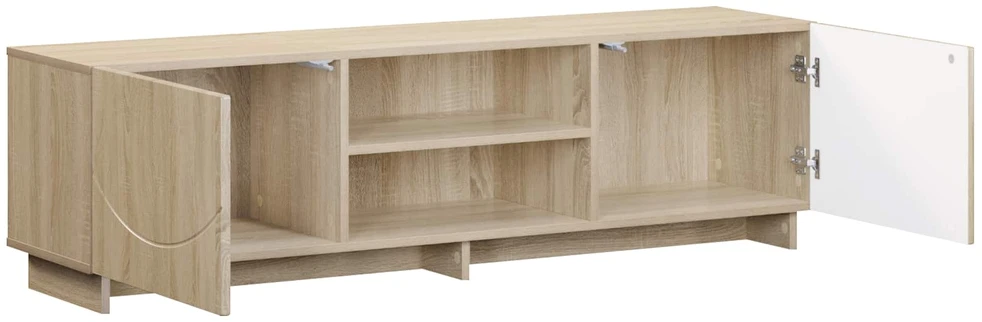 TV staliukas Televizoriaus stovas 140 x 34,5 x 40 cm Sonoma ąžuolas