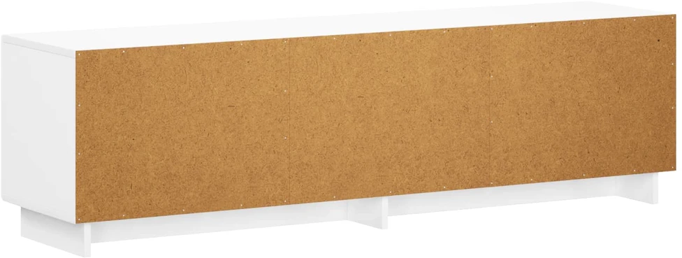 TV staliukas Televizoriaus stovas 140 x 34,5 x 40 cm Itin blizgi balta