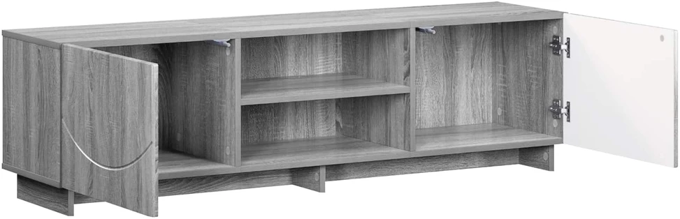 TV staliukas Televizoriaus stovas 140 x 34,5 x 40 cm Pilka Sonoma