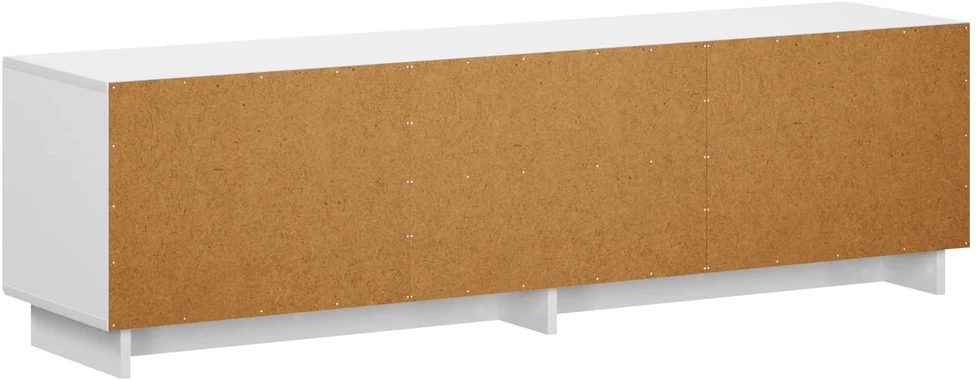 TV staliukas Televizoriaus stovas 140 x 34.5 x 40 cm Itin blizgi balta