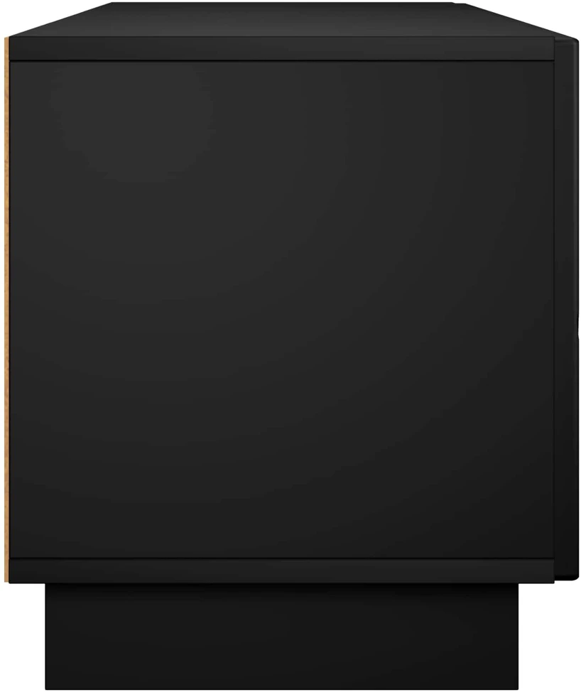 TV staliukas Televizoriaus stovas 140 x 34,5 x 40 cm Juoda Apdirbta mediena