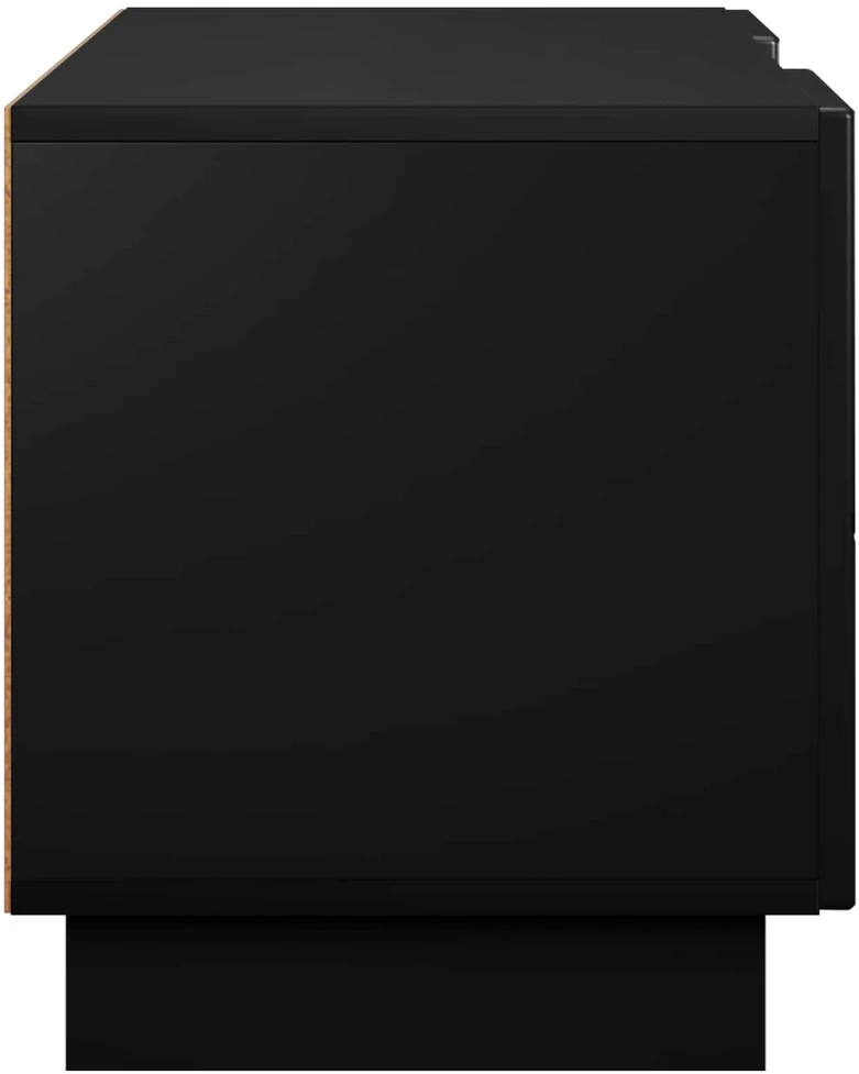 TV staliukas Televizoriaus stovas 140 x 34,5 x 40 cm Juoda Apdirbta mediena