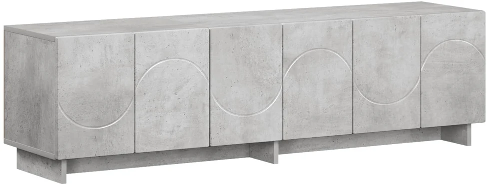TV staliukas Televizoriaus stovas 140 x 34,5 x 40 cm Betono pilka