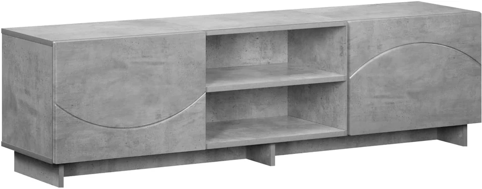 TV staliukas Televizoriaus stovas 140 x 34,5 x 40 cm Betono pilka