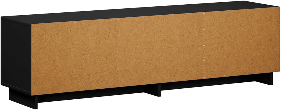 TV staliukas Televizoriaus stovas 140 x 34,5 x 40 cm Juoda Apdirbta mediena
