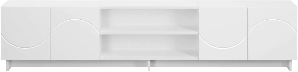 TV staliukas Televizoriaus stovas 180 x 34,5 x 40 cm Balta Apdirbta mediena