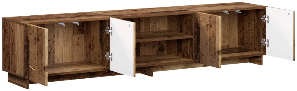 TV staliukas Televizoriaus stovas 179.5 x 34.5 x 40 cm Sendintos medienos