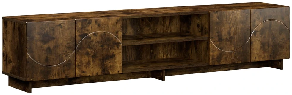 TV staliukas Televizoriaus stovas 179.5 x 34.5 x 40 cm Dūminio ąžuolo