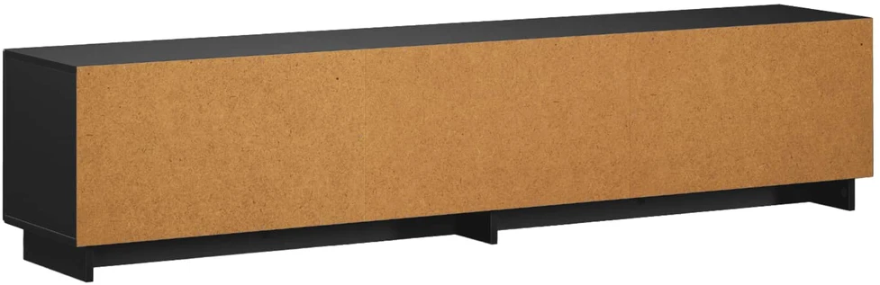 TV staliukas Televizoriaus stovas 179.5 x 34.5 x 40 cm Juoda