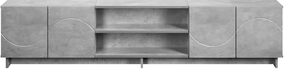 TV staliukas Televizoriaus stovas 179.5 x 34.5 x 40 cm Betono pilka