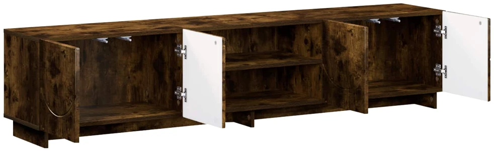 TV staliukas Televizoriaus stovas 179.5 x 34.5 x 40 cm Dūminio ąžuolo