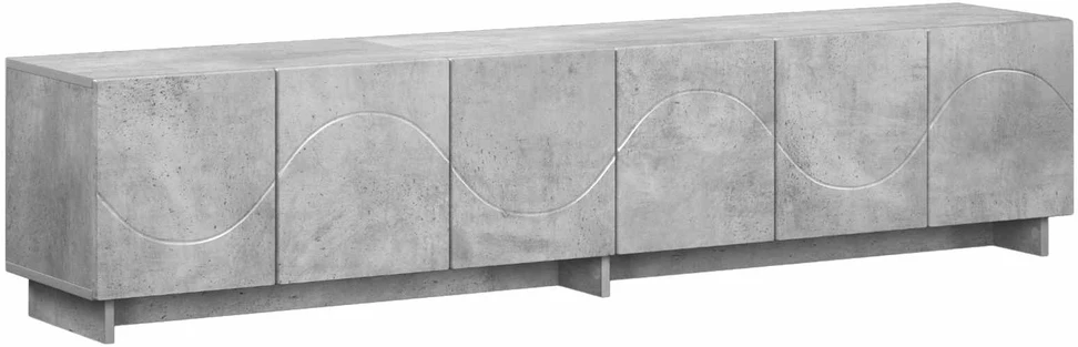 TV staliukas Televizoriaus stovas 179.5 x 34.5 x 40 cm Betono pilka