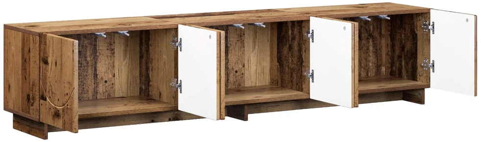 TV staliukas Televizoriaus stovas 179.5 x 34.5 x 40 cm Sendintos medienos