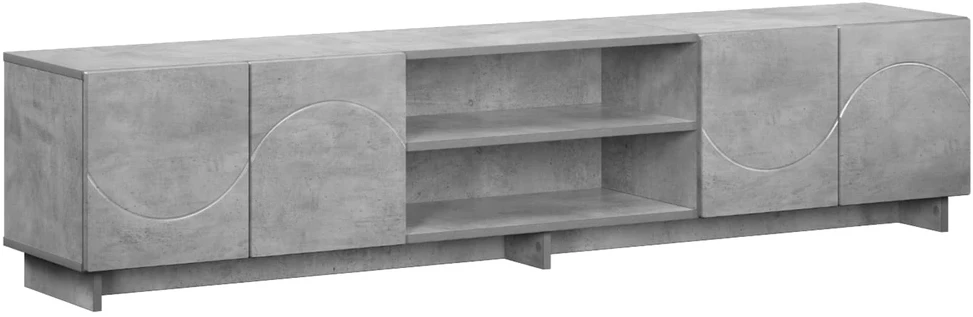 TV staliukas Televizoriaus stovas 179.5 x 34.5 x 40 cm Betono pilka