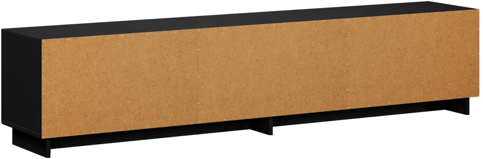TV staliukas Televizoriaus stovas 179.5 x 34.5 x 40 cm Juoda