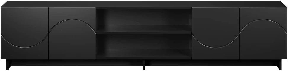 TV staliukas Televizoriaus stovas 179.5 x 34.5 x 40 cm Juoda