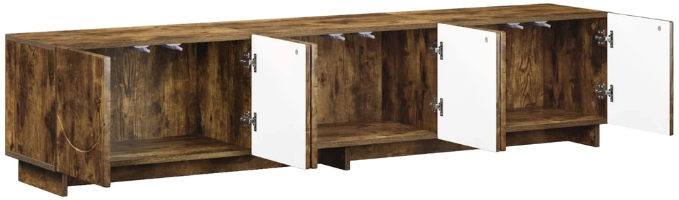 TV staliukas Televizoriaus stovas 179.5 x 34.5 x 40 cm Dūminio ąžuolo