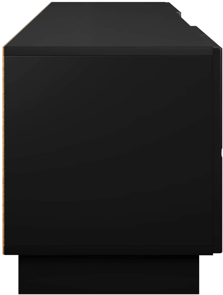 TV staliukas Televizoriaus stovas 179.5 x 34.5 x 40 cm Juoda