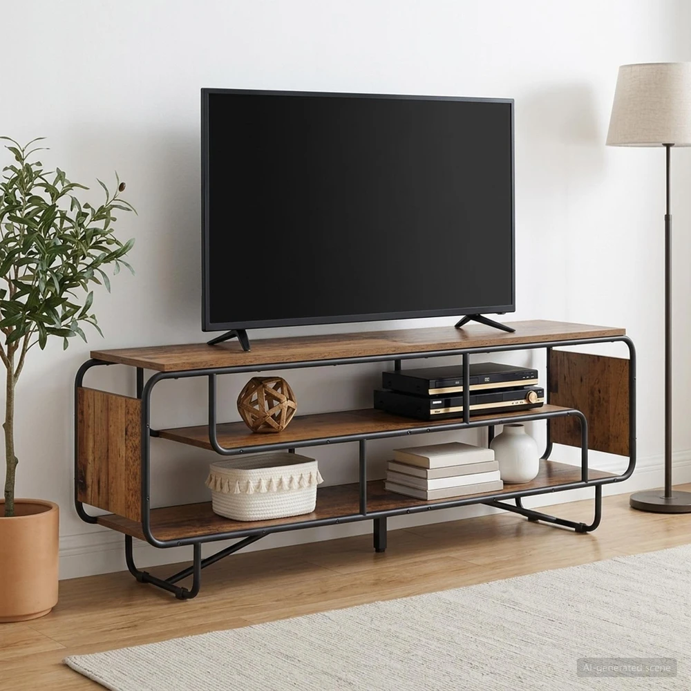 TV staliukas Televizoriaus stovas 180 x 36 x 45 cm Sendintos medienos