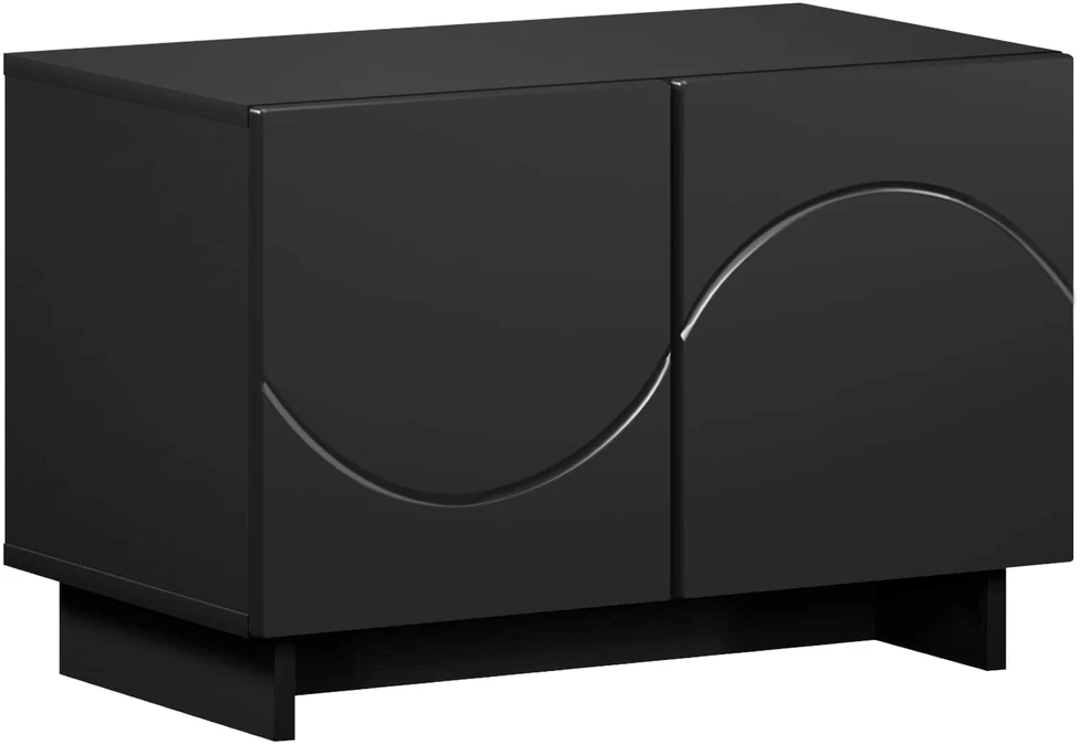 TV staliukas Televizoriaus stovas 60 x 34,5 x 40 cm Juoda Apdirbta mediena