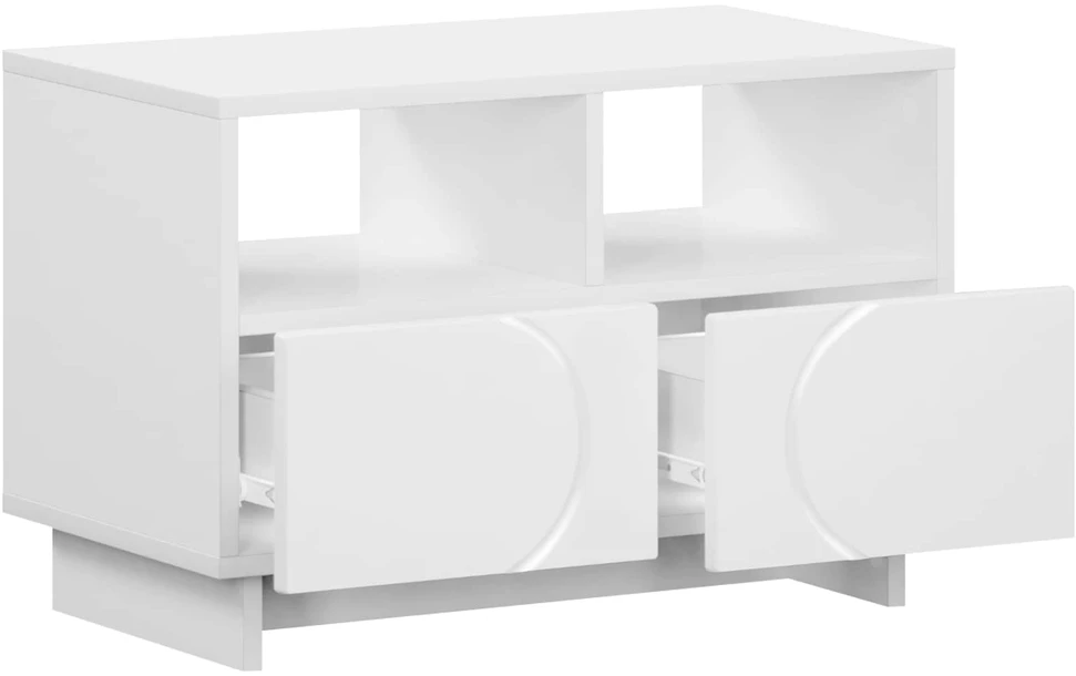 TV staliukas Televizoriaus stovas 60 x 34,5 x 40 cm Balta Apdirbta mediena