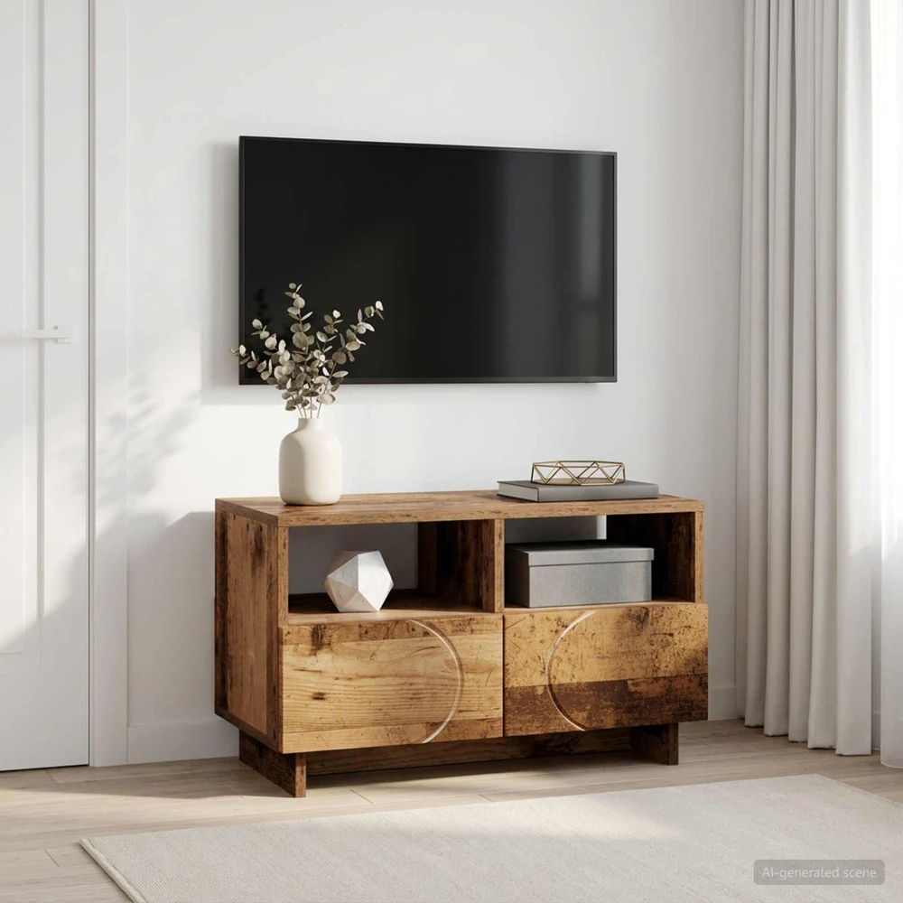 TV staliukas Televizoriaus stovas 60 x 34.5 x 40 cm Sendintos medienos