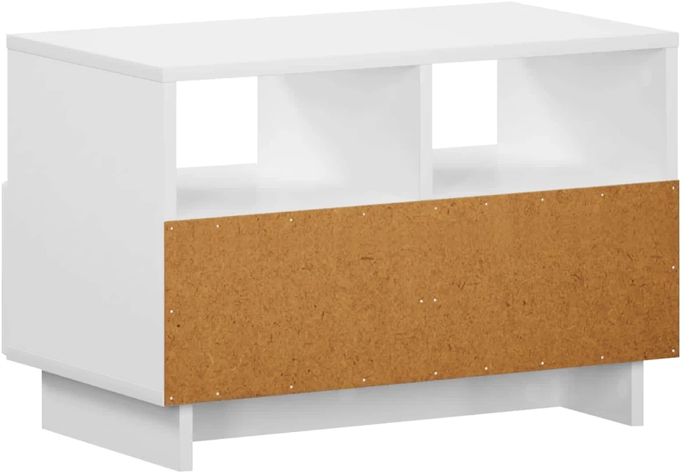 TV staliukas Televizoriaus stovas 60 x 34,5 x 40 cm Balta Apdirbta mediena